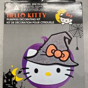 Hello Kitty Pumpkin 🎃 Decorating Kit Craft Art Set Paint Sanrio Halloween Decor